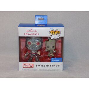 Hallmark Funko POP Marvel Starlord Groot Ornament 2022 Christmas